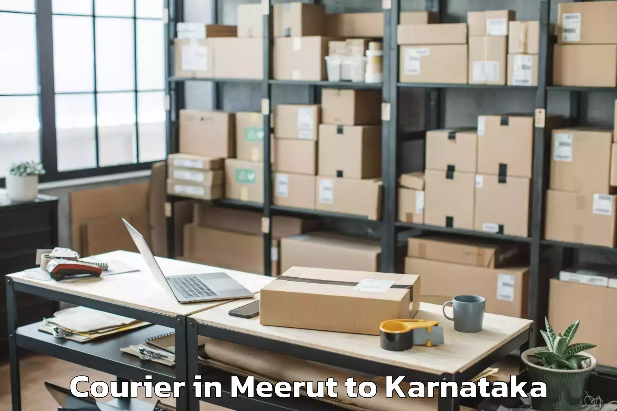 Expert Meerut to Somwarpet Courier